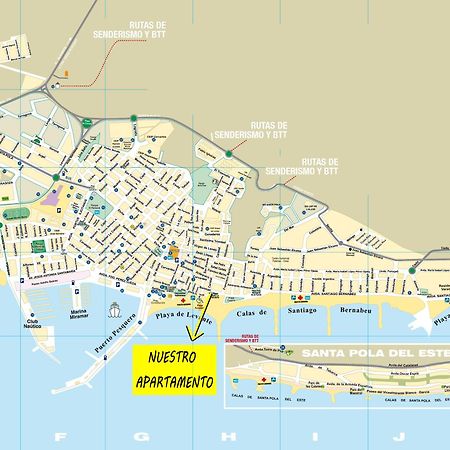 Apartamento Santa Pola Primera Linea De Playa Exteriör bild