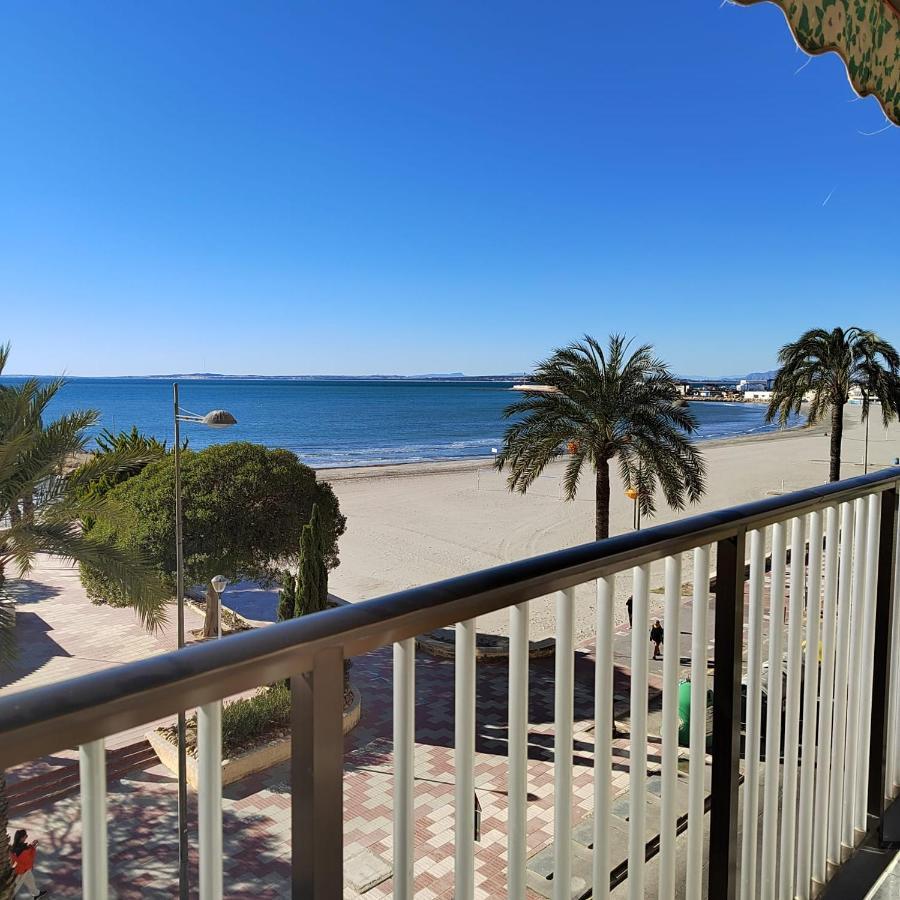 Apartamento Santa Pola Primera Linea De Playa Exteriör bild